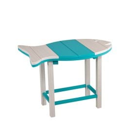 Amish Poly Fish Patio Side Table