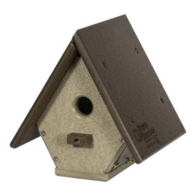 Hanging Wren House - Yellow & Gray
