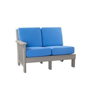 Amish Poly Mission Sectional Left Arm Love Seat
