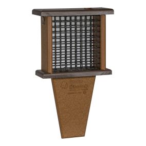 Tail-prop Suet Bird Feeder - Brown & Cedar