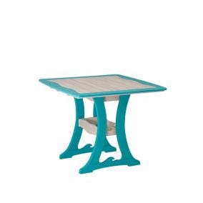 Amish Poly Wave Patio Dining Table