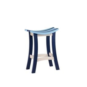 Amish Poly Wave Surfboard Patio Bar Stool