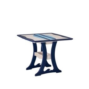 Amish Poly Wave Surfboard Patio Dining Table