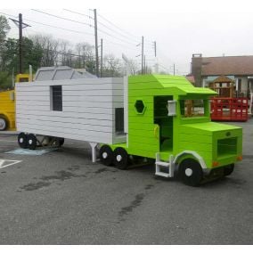 Amish Made Semi Truck Playground Set