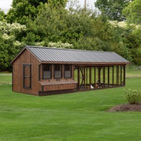 Amish Made 10W x 32L Combination Quaker Chicken Coop