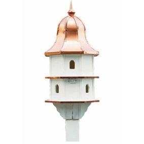 Amish Large Poly Copper Roof BirdHouse