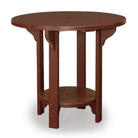 Amish Polywood Great Bay 42in. Round Patio Bar Table
