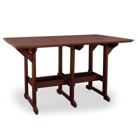Amish Polywood Great Bay Rectangle Patio Bar Table