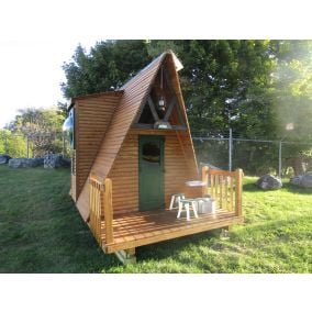 Tee Pee Playhouse and Swing Set with Bubble Window