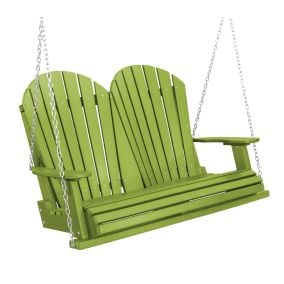 Amish Heritage Poly 4' Porch Swing-Tropical Green-Tropical Green