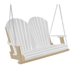 Amish Heritage Poly 4' Porch Swing-White-Weatherwood