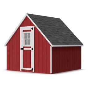 8x8ft Little Cottage Co. Value A-Frame Chicken Coop with Floor Kit - Front View