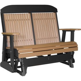 Amish Patio Outdoor 4' Brown Polywood Glider