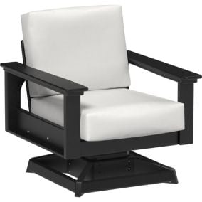 Lanai Deep Seating Swivel Rocker - Black frame, Canvas cushions