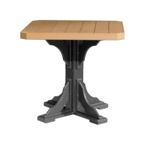 Amish Poly 41" Square Table - Counter Height in Cedar & Black