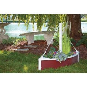 Amish Poly Outdoor Sailboat Planter Box