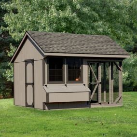 Amish Made 10W x 12L Combination Quaker Chicken Coop