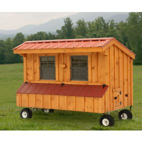Rustic Chicken Coop on Wheels