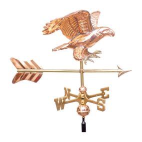 Diving Eagle Copper Weathervane - Cottage Size