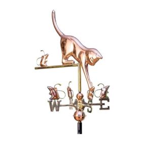 Cat & Mice Copper Weathervane - Cottage Size