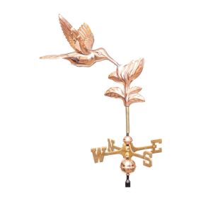 Hummingbird Copper Weathervane - Cottage Size