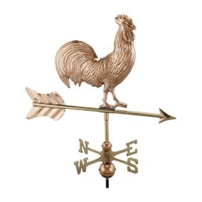 Rooster Copper Weathervane - Cottage Size