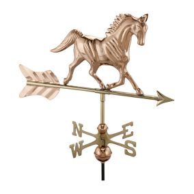 Prancing Horse Copper Weathervane - Cottage Size