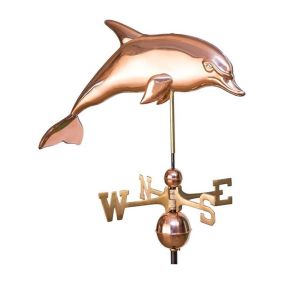 Dolphin Copper Weathervane - Standard Size
