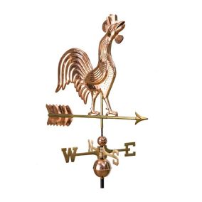 Crowing Rooster Copper Weathervane - Standard Size
