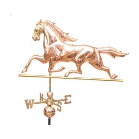 Brass Headed Horse Copper Weathervane - Standard Size