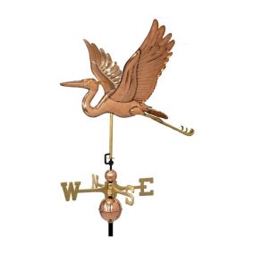 Heron Copper Weathervane - Standard Size