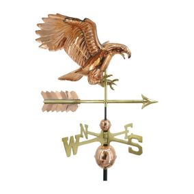 Diving Eagle Copper Weathervane - Standard Size
