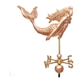 Mermaid Copper Weathervane - Standard Size