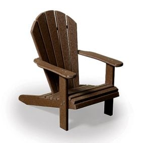 Amish SeaAira Kid's Polywood Adirondack Chair - Brown