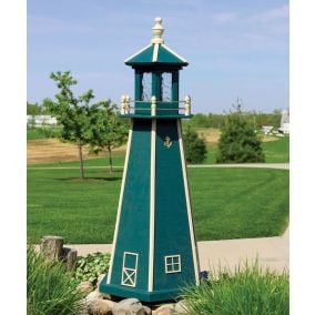 Amish Wooden Painted Lighthouse