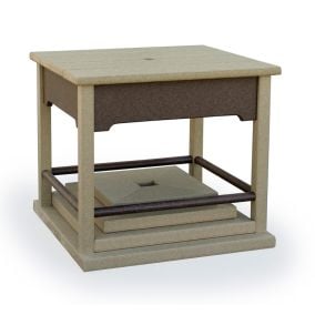 Van Buren Polywood End Table with Umbrella Stand