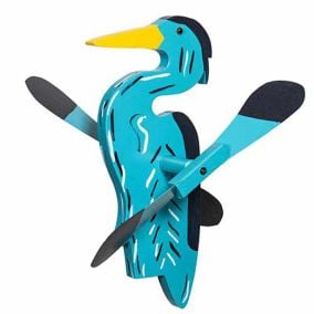Amish Made Whirlybird Lawn Decor - Blue Heron