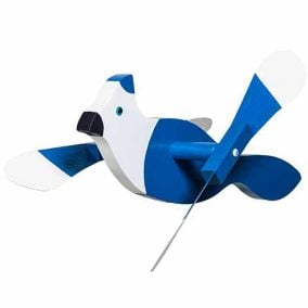 Amish Made Whirlybird Lawn Decor - Blue Jay