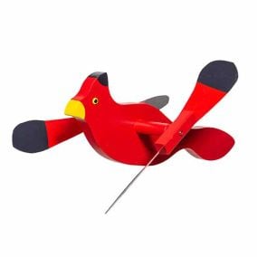 Amish Made Whirlybird Lawn Decor - Cardinal