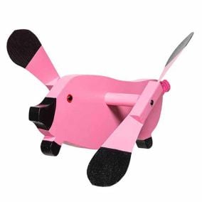 Amish Made Whirlybird Lawn Decor - Flying Pig