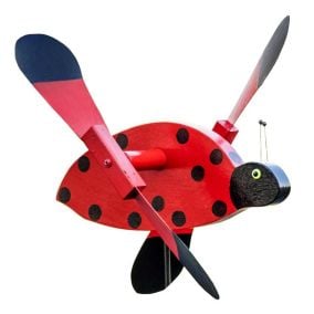 Amish Made Whirlybird Lawn Decor - Lady Bug