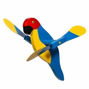 Amish Made Whirlybird Lawn Decor - Macaw