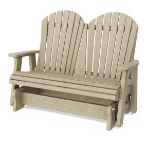 Heritage Double Glider in Weathered Wood