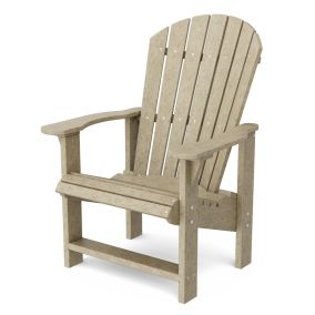 Heritage Upright Adirondack Chair in Weathered Wood