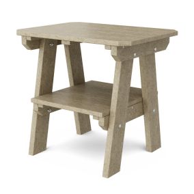 Heritage Two-Tier End Table in Weathered Wood