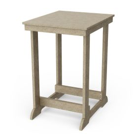 Heritage Patio Counter Table in Weathered Wood
