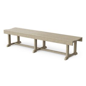 Heritage 68" Patio Bench in Weathered Wood
