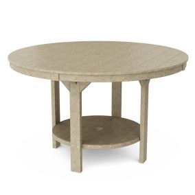 Heritage 60" Pub Counter Table in Weathered Wood