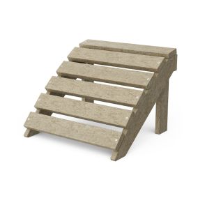 Classic Footrest in Weathered Wood