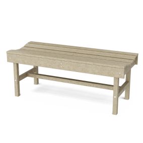 Classic Vineyard Bench in Weathered Wood
